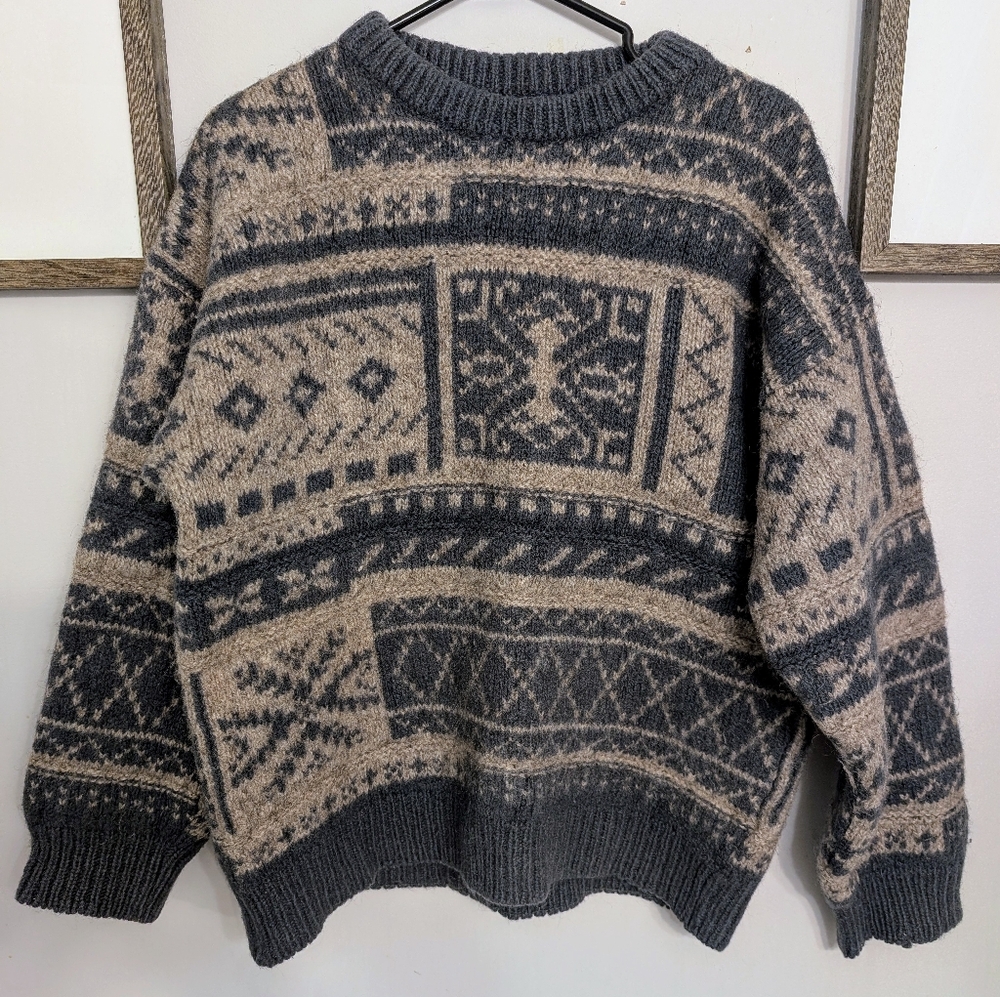 1960s Vintage 100% wool Copenhagen Denmark Sweater Market RARE!